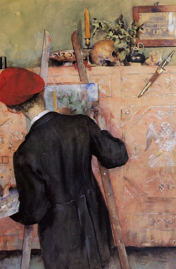 The Still Life Painter painting - Carl Larsson The Still Life Painter art painting